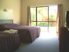 De kamer in het Kiwi International Hotel in Auckland