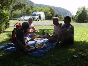Lake Tarawera - Picknick