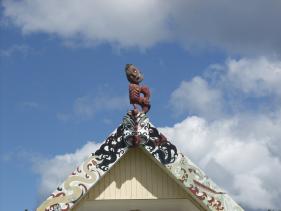 Omaio - detail Omaio Pa (Maori nederzetting)