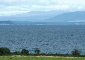 Lake Taupo - uitzicht op Mount Ruapehu