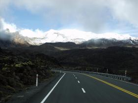 Tongariro National Park - uitzicht op Mount Ruapehu