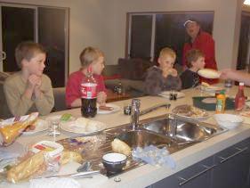 Mason, Tom, Anton en Jasper