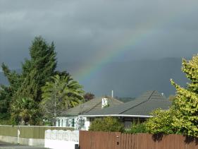 regenboog boven Upper Hutt