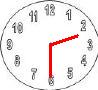 klok: half drie